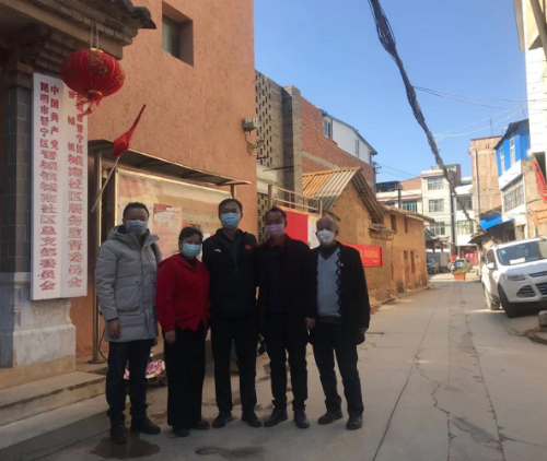 区委常委、政法委书记杨跃东到晋城镇调研指导疫情防控工作 (1)